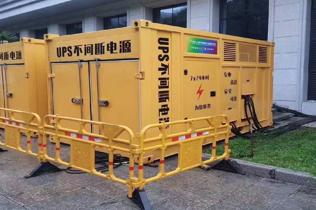 榆次发电机租赁施工现场
